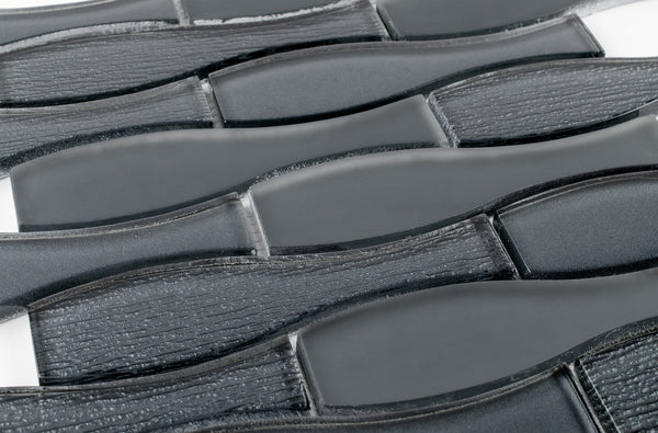 GLASS AMPULLA - CHARCOAL