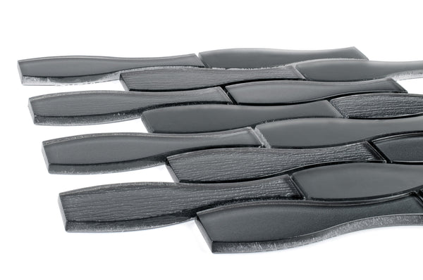 GLASS AMPULLA - CHARCOAL