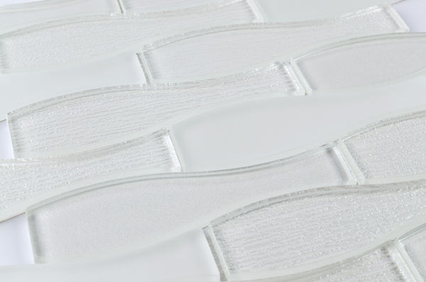 GLASS AMPULLA - WHITE