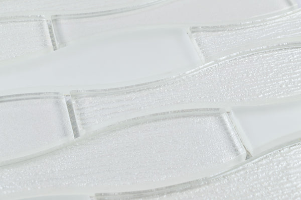GLASS AMPULLA - WHITE