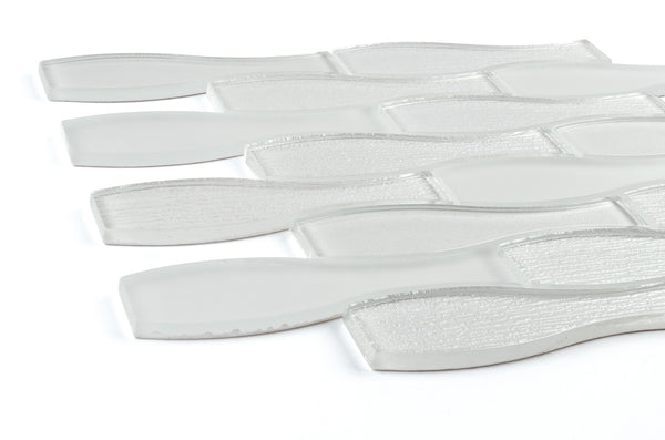 GLASS AMPULLA - WHITE