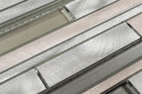 METAL RECTANGLES - CHARCOAL