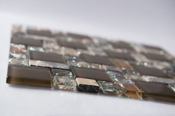 FRACTURED SQUARE - BROWN STONE