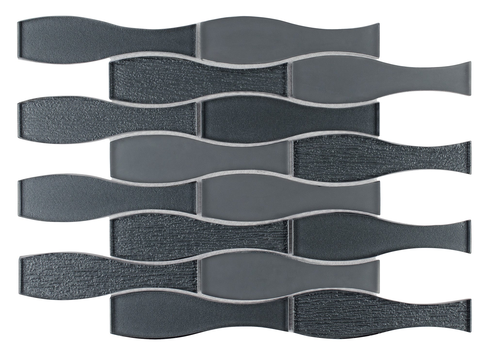 GLASS AMPULLA - CHARCOAL