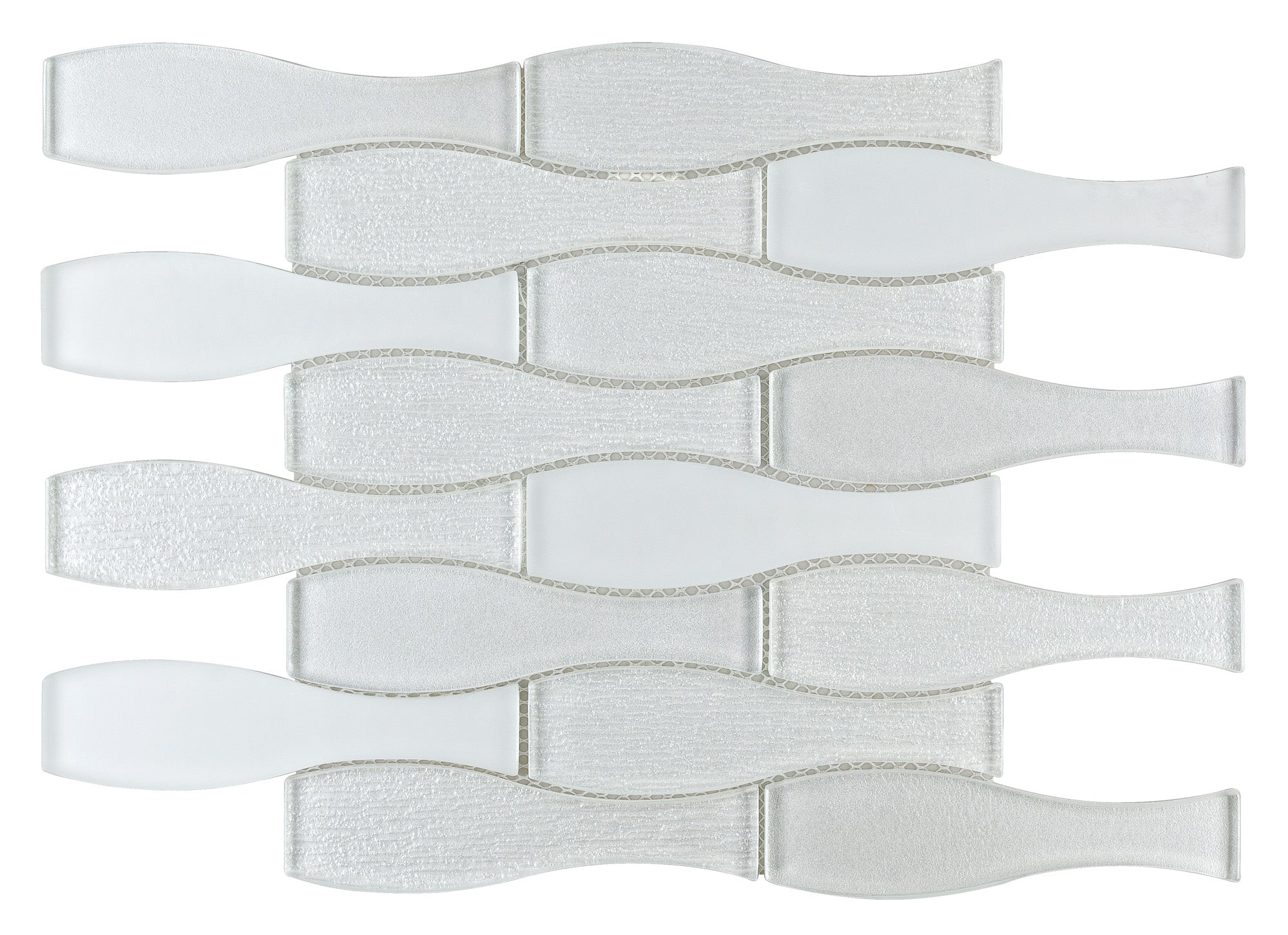 GLASS AMPULLA - WHITE