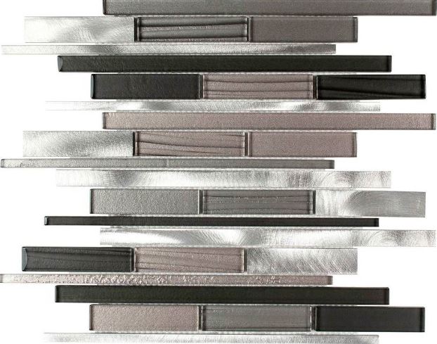 METAL RECTANGLE WAVE - GRAY