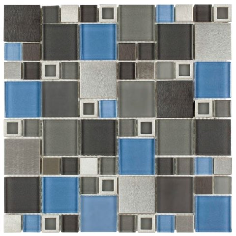 METAL SQUARES - BLUE CHARCOAL