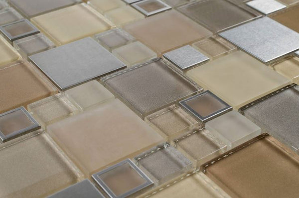 METAL SQUARES - TAN