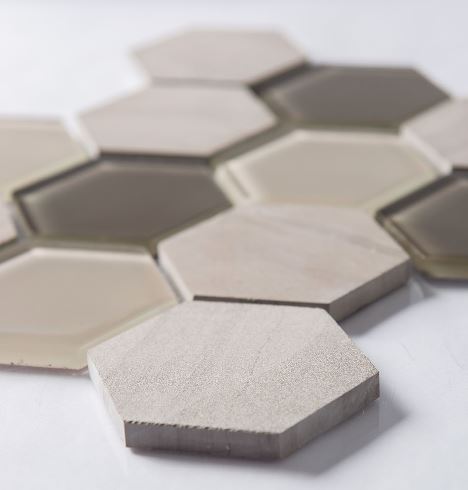 WATERJET HEXAGON - BEIGE