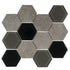 WATERJET HEXAGON - CHARCOAL