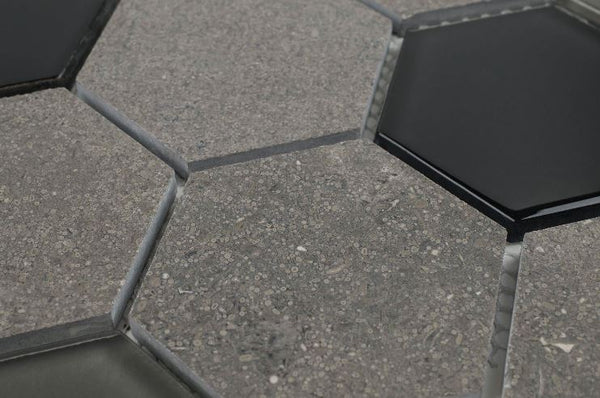 WATERJET HEXAGON - CHARCOAL