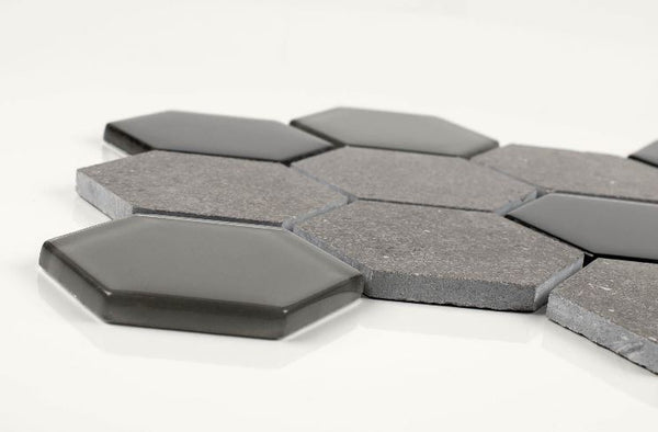 WATERJET HEXAGON - CHARCOAL