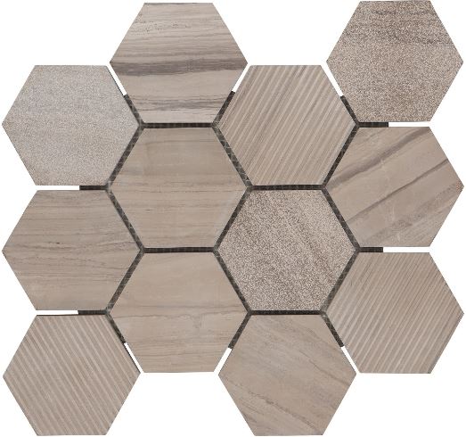 WATERJET HEXAGON CHISEL - BEIGE