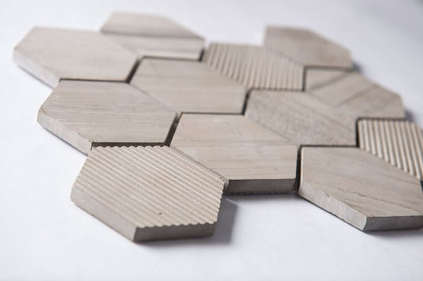 WATERJET HEXAGON CHISEL - BEIGE