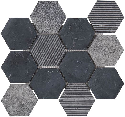 WATERJET HEXAGON CHISEL - SLATE