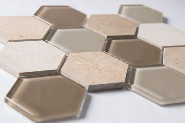 WATERJET HEXAGON - TAN