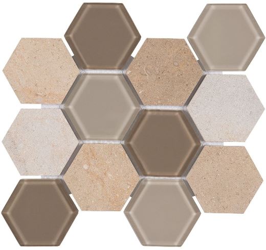 WATERJET HEXAGON - TAN