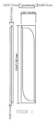 CHIC - STICK I BLACK GLOSS 3D